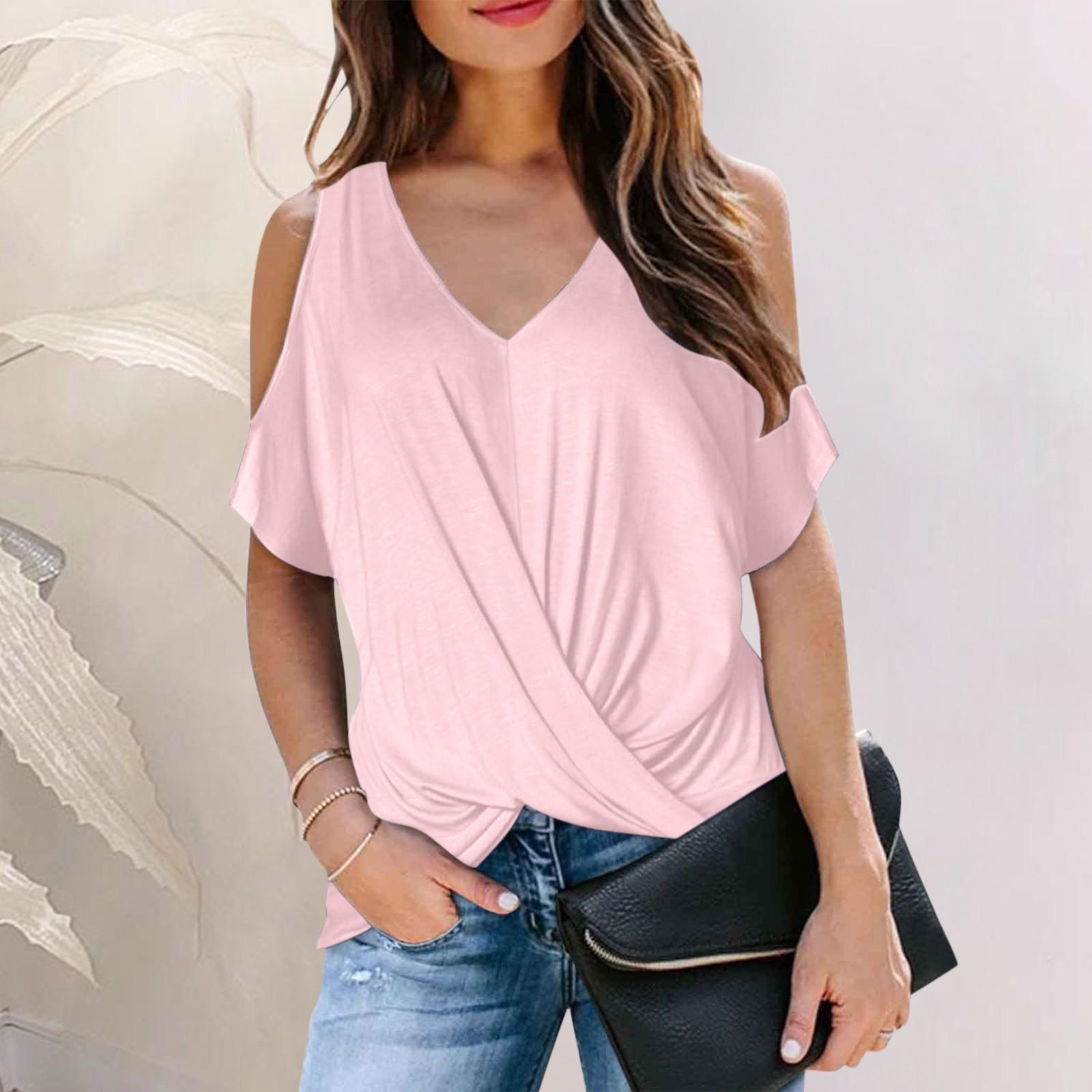 Женский повседневный однотонный принт, облегающий сексуальный пуловер с открытыми плечами, топ с v-образным вырезом M розовый
Женский повседневный однотонный принт, облегающий сексуальный пуловер с открытыми плечами, топ с v-образным вырезом M розовый