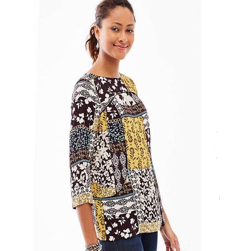 Woven 3/4 Sleeve Fashion Thin round Neck Three-Dimensional Pullover Yellow flower color S
Woven 3/4 Sleeve Fashion Thin round Neck Three-Dimensional Pullover Yellow flower color S