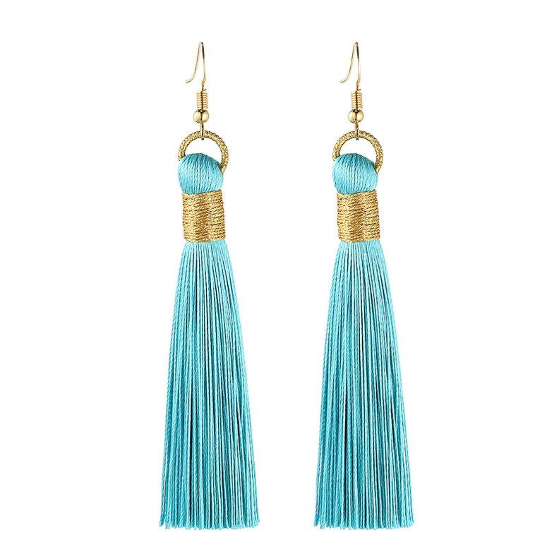 LOVBEAFAS Tassel Earrings For Women Statement Fashion Zircon Drop Dangle Long Earrings Golden Wrap Silk Fabric Vintage Earrings бірюзовий колір синій
LOVBEAFAS Tassel Earrings For Women Statement Fashion Zircon Drop Dangle Long Earrings Golden Wrap Silk Fabric Vintage Earrings бірюзовий колір синій
