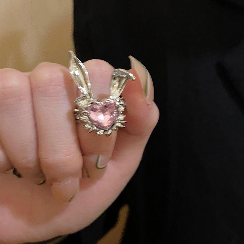 Love bunny open ring female niche design index finger ring ins trendy fashion personality ring
Love bunny open ring female niche design index finger ring ins trendy fashion personality ring