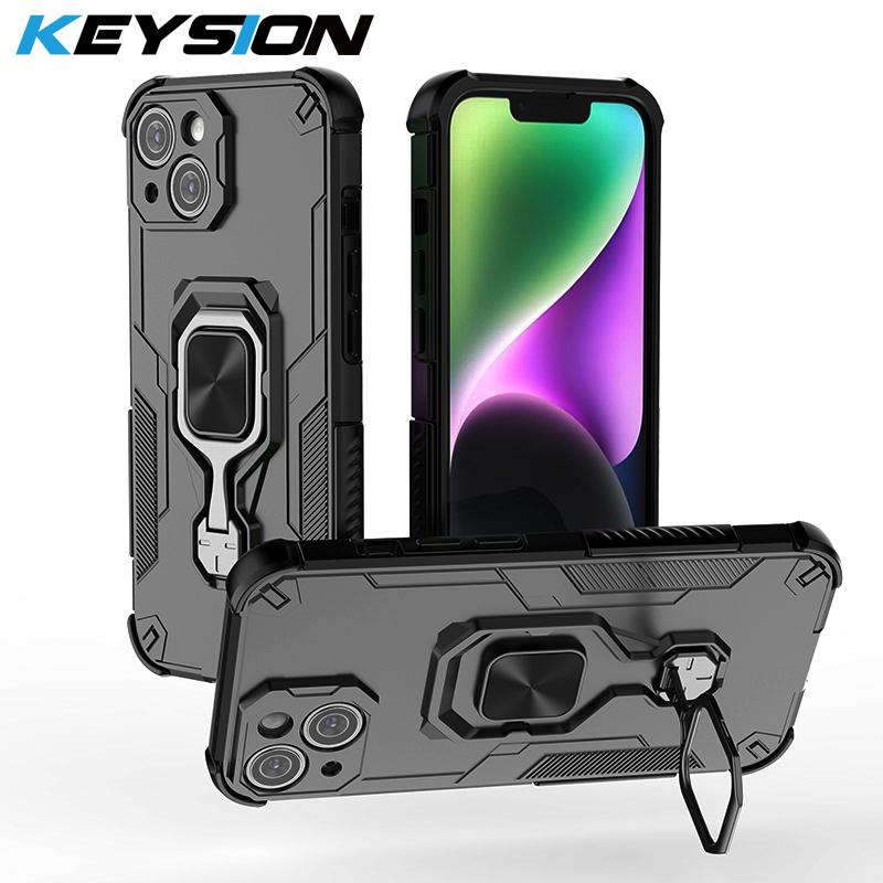KEYSION Shockproof Case for iPhone 14 Pro Max 13 Soft Silicone+PC Upright Metal Ring Stand Phone Cover for iPhone 14 13 Pro Max for iPhone 13 Pro Max зелений
KEYSION Shockproof Case for iPhone 14 Pro Max 13 Soft Silicone+PC Upright Metal Ring Stand Phone Cover for iPhone 14 13 Pro Max for iPhone 13 Pro Max зелений