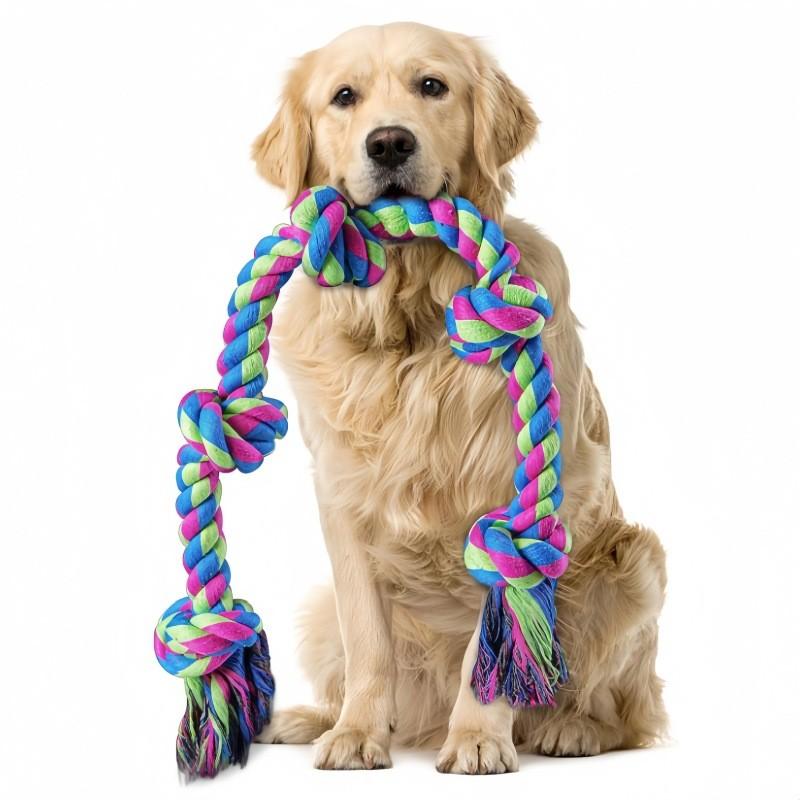 Large Dog Rope Toy With Five Knots For Chewing And Biting Pet Play зелений
Large Dog Rope Toy With Five Knots For Chewing And Biting Pet Play зелений