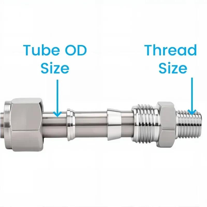 SS 304 Stainless Steel Double Ferrule Compression Connector 6mm 8mm 10mm 12mm Tube to 1/8 1/4 3/8 1/2 Male NPT Pipe Fittings 1-8 NPT Male Thread
SS 304 Stainless Steel Double Ferrule Compression Connector 6mm 8mm 10mm 12mm Tube to 1/8 1/4 3/8 1/2 Male NPT Pipe Fittings 1-8 NPT Male Thread