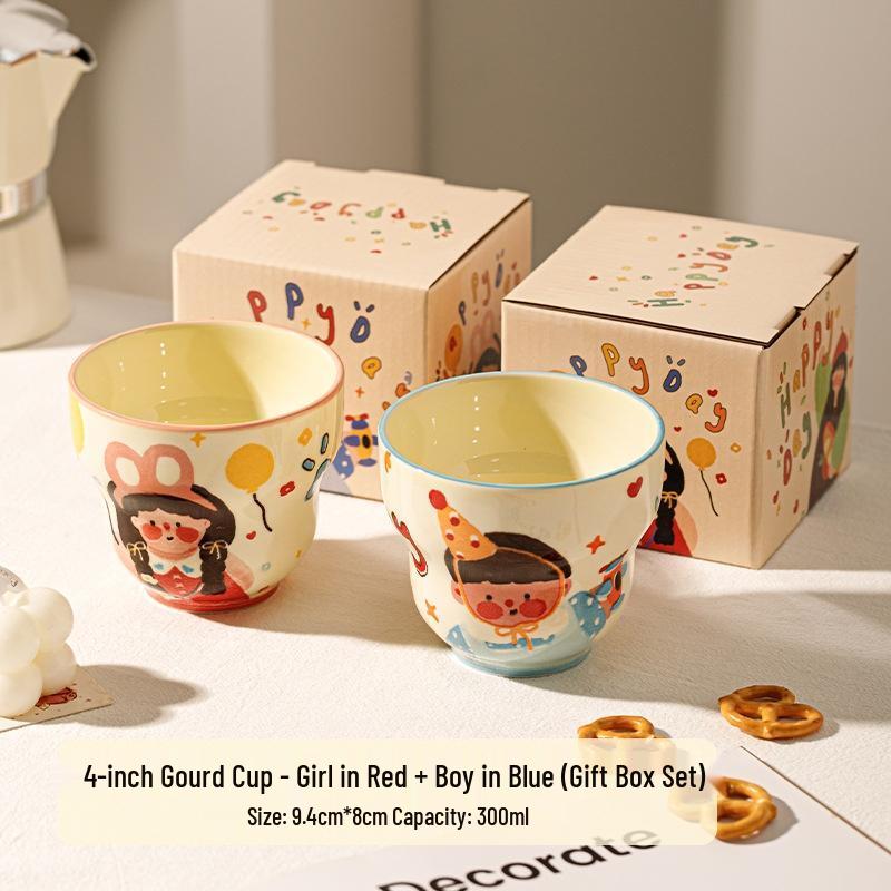 JingJingRS Family of Four Ceramic Gourd Mugs Gift Set
JingJingRS Family of Four Ceramic Gourd Mugs Gift Set