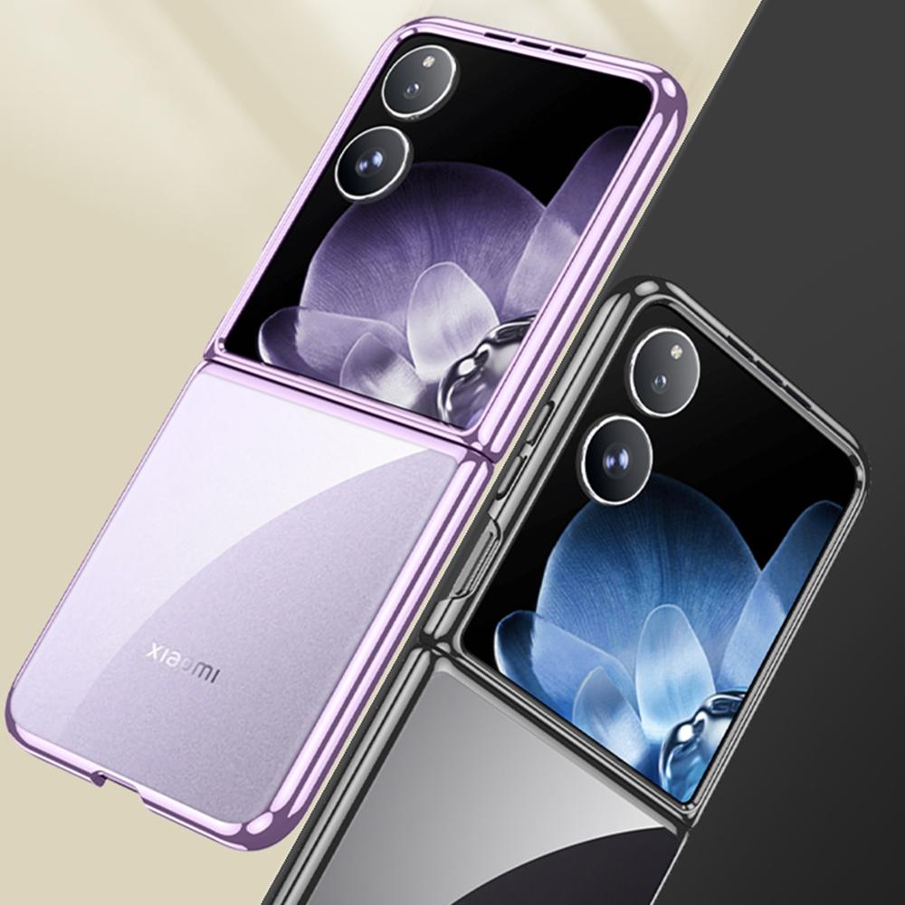 For Xiaomi Mix Flip 5G Case Electroplating PC Phone Cover with Tempered Glass Film Silver
For Xiaomi Mix Flip 5G Case Electroplating PC Phone Cover with Tempered Glass Film Silver