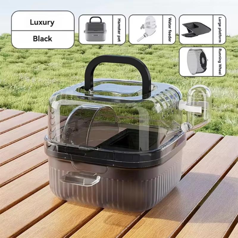Hamster travel Cage lightweight chinchilla carrier bag with handle,breathable hamster habitat with water bottle,large capacity чорний
Hamster travel Cage lightweight chinchilla carrier bag with handle,breathable hamster habitat with water bottle,large capacity чорний