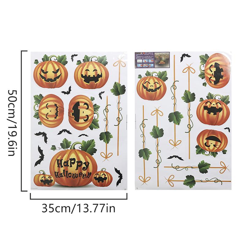 2/4Pcs Bat Window Stickers Pumpkin Palm Stickers For Haunted House Party Christmas Decor Halloween Bathroom Outdoor Decoration 35-50cm
2/4Pcs Bat Window Stickers Pumpkin Palm Stickers For Haunted House Party Christmas Decor Halloween Bathroom Outdoor Decoration 35-50cm