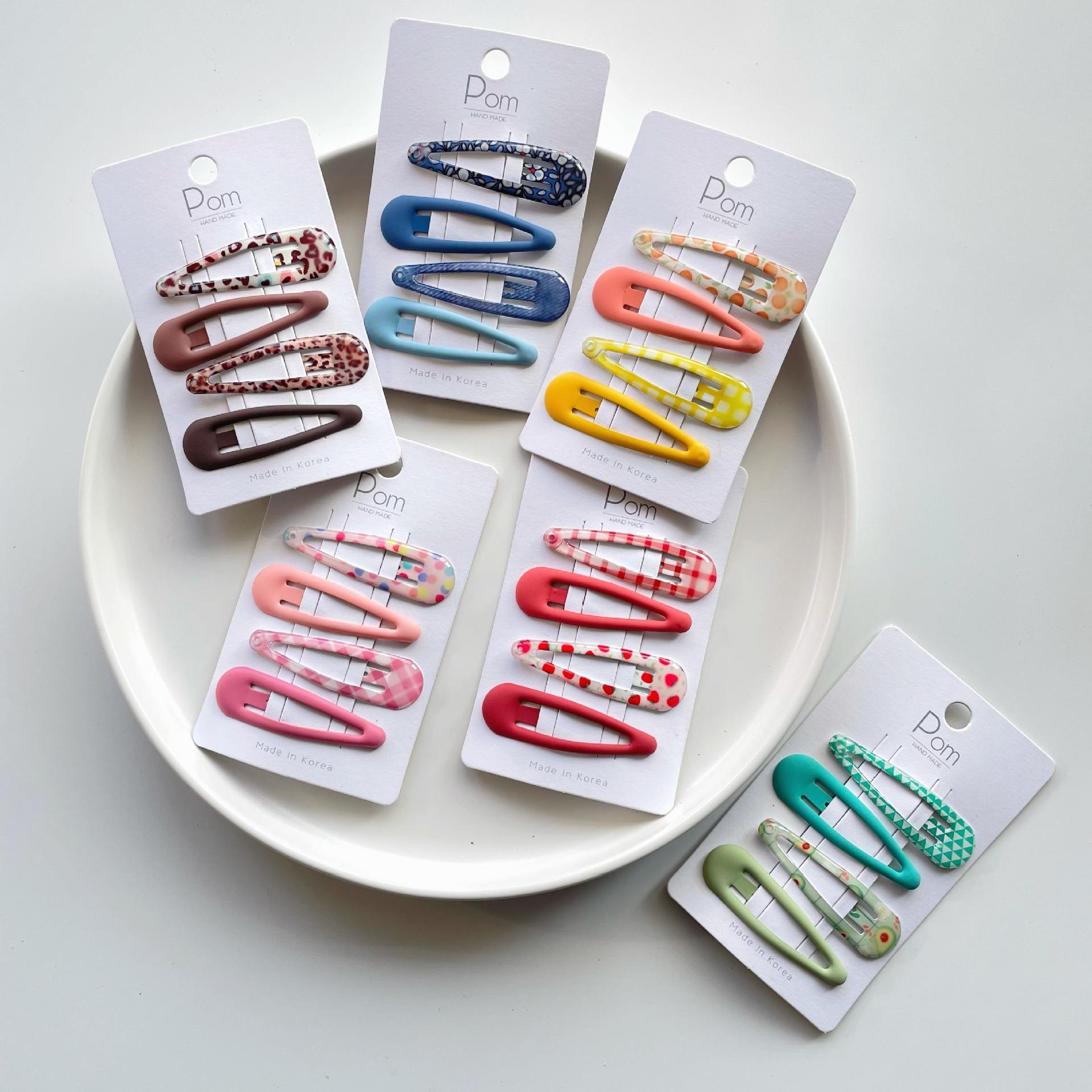 Cute Printed BB Hairpins Set Children Girls Kids Hair Clips Pin Barrettes Accessories Hairgrips Headdress Headwear Ornament 5 cm
Cute Printed BB Hairpins Set Children Girls Kids Hair Clips Pin Barrettes Accessories Hairgrips Headdress Headwear Ornament 5 cm