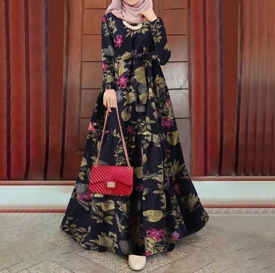 Muslim Street Fashion Long Sleeve Crew Neck Print Elegant Loose Dress 5XL Темно-синій
Muslim Street Fashion Long Sleeve Crew Neck Print Elegant Loose Dress 5XL Темно-синій