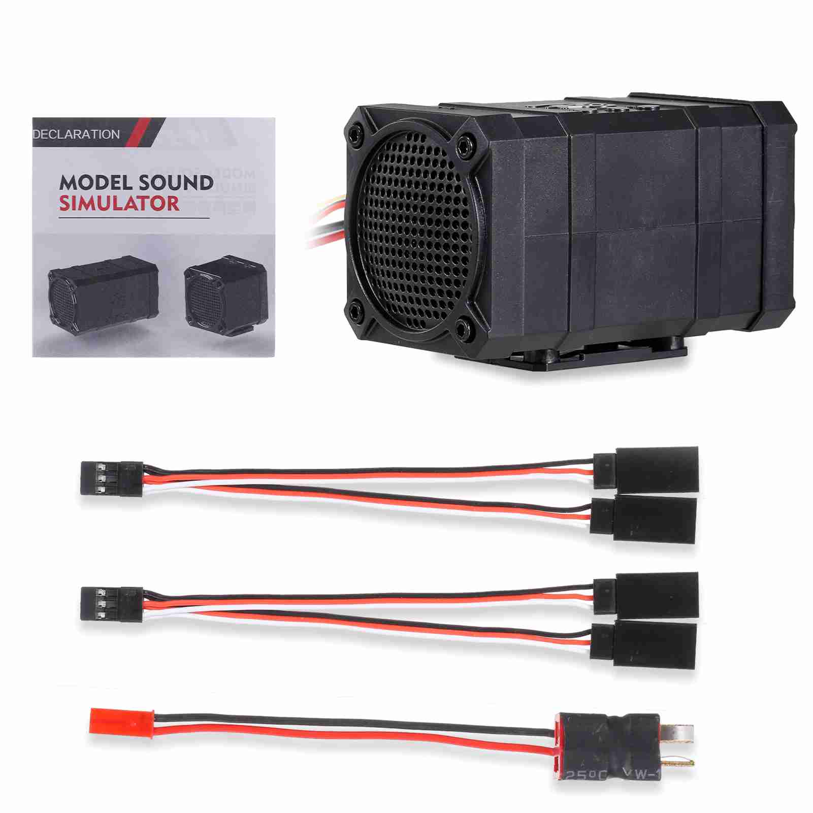 RC Car Engine Sound Simulator 10 Engine Sound 5 Alarms Engine Sound System for RC Cars чорний
RC Car Engine Sound Simulator 10 Engine Sound 5 Alarms Engine Sound System for RC Cars чорний