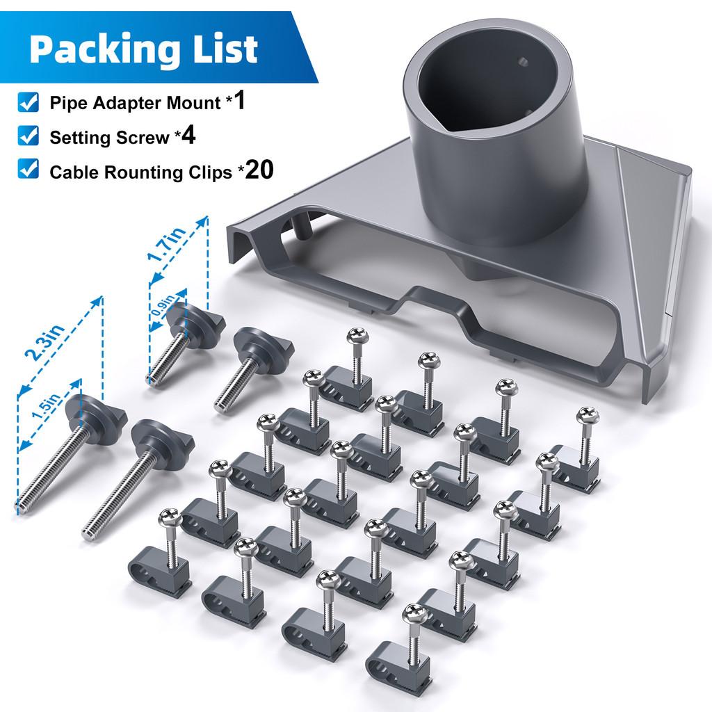 HdoorLink For Starlink Gen 3 Pipe Adapter Pole Mount Roof Mounting Pole Pipe Connectors For Starlink Standard Dish Gen3 Kickstand grey
HdoorLink For Starlink Gen 3 Pipe Adapter Pole Mount Roof Mounting Pole Pipe Connectors For Starlink Standard Dish Gen3 Kickstand grey