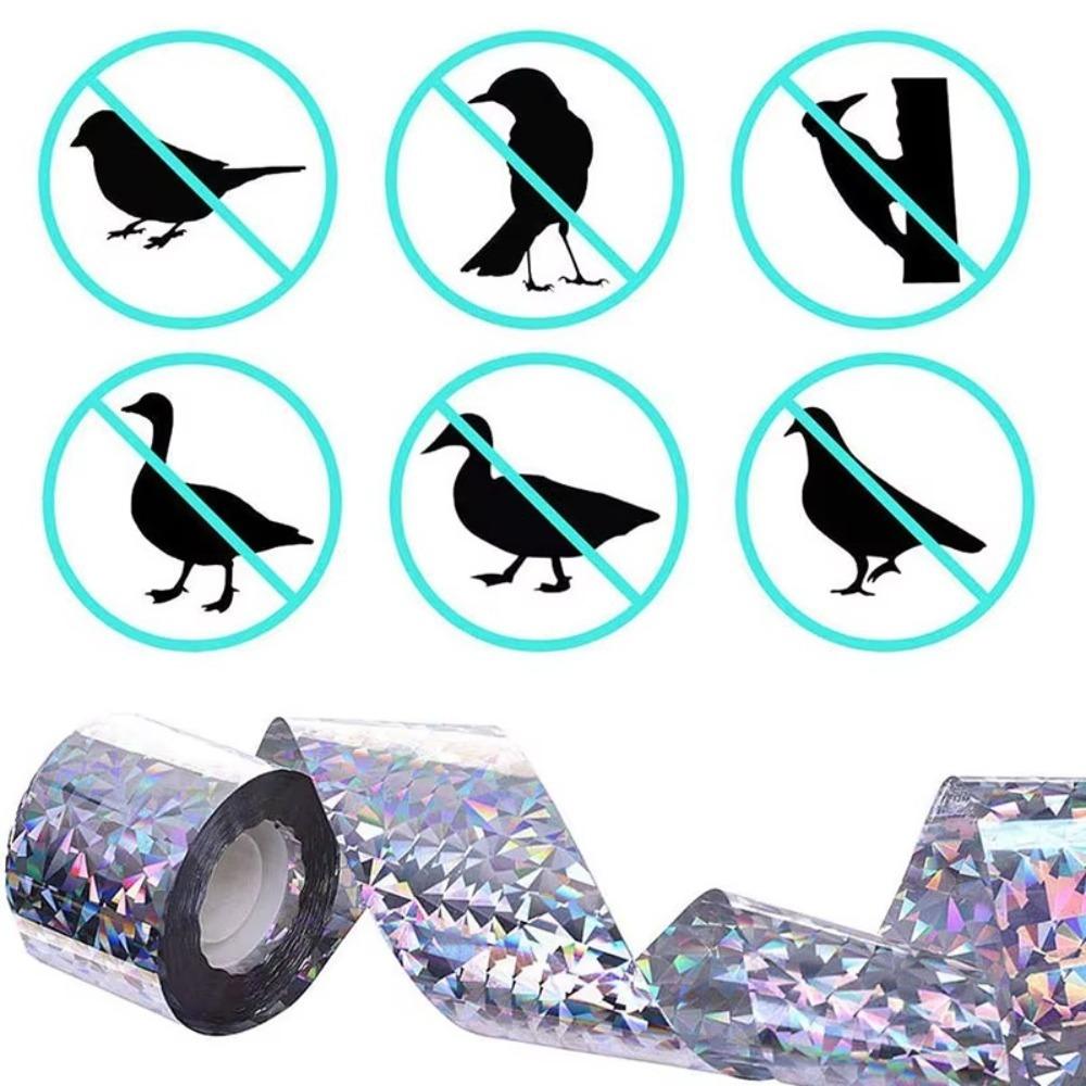 Dual-sided Reflective Laser Warning Strip Deterrent Scare Repeller Ribbon Tapes Anti Bird Tape 2
Dual-sided Reflective Laser Warning Strip Deterrent Scare Repeller Ribbon Tapes Anti Bird Tape 2