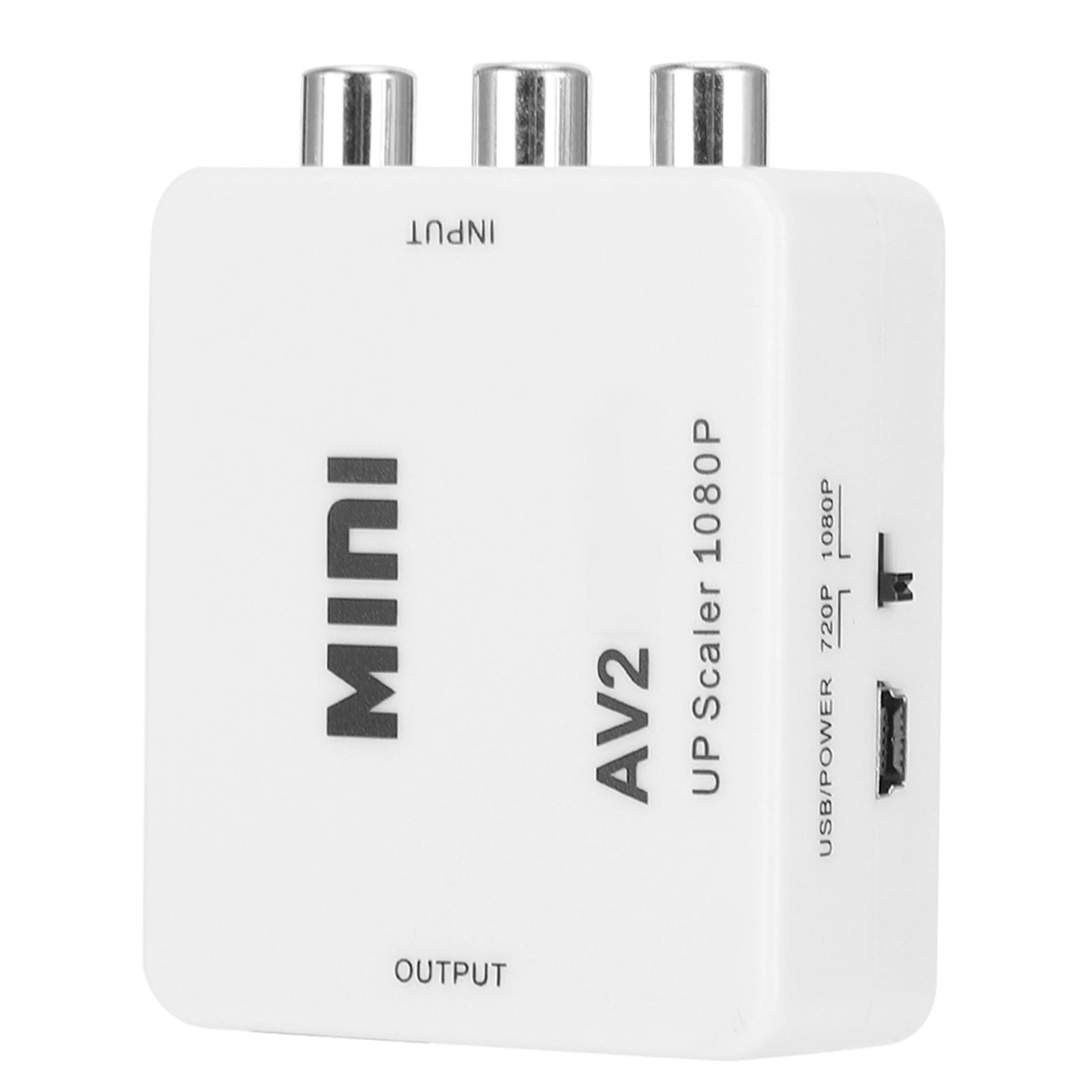 Преобразователь высокой четкости AV в HDMI, преобразователь RCA в HDMI AV2HDMI, белый
Преобразователь высокой четкости AV в HDMI, преобразователь RCA в HDMI AV2HDMI, белый