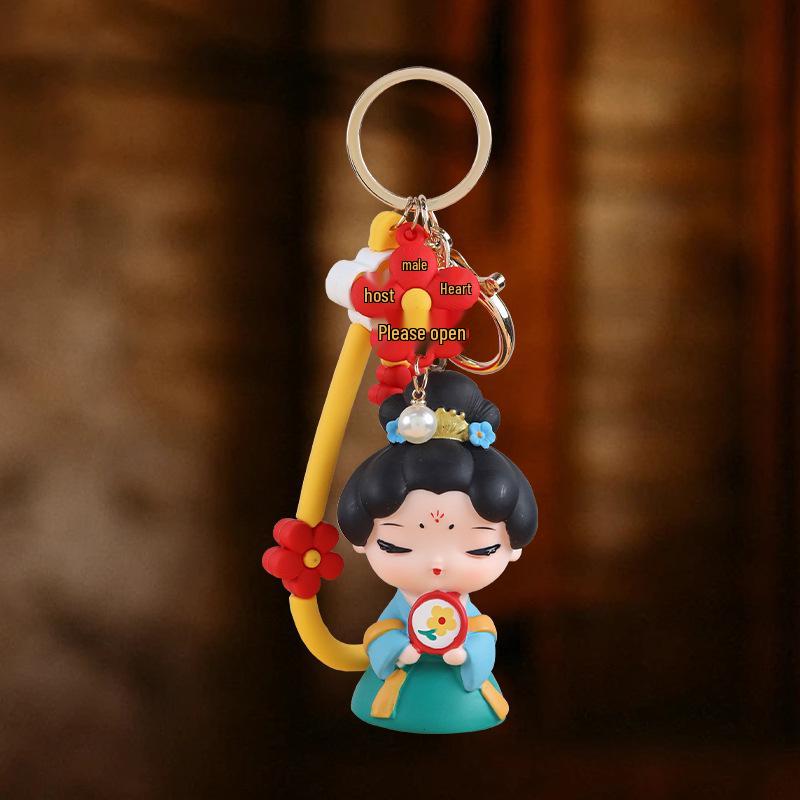 Guochao Tang Dynasty Ladies Keyring Pendant - Chinese Style Souvenir Ornament
Guochao Tang Dynasty Ladies Keyring Pendant - Chinese Style Souvenir Ornament