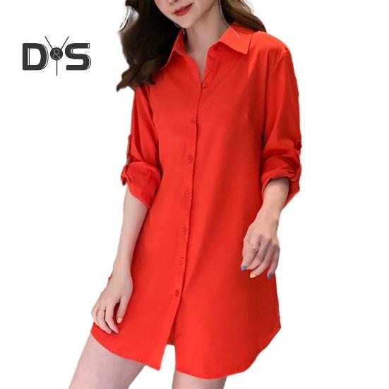 Женское повседневное платье-рубашка весна-осень средней длины платье-рубашка с лацканами и длинными рукавами однобортная длинная рубашка однотонная ночная рубашка XL
Женское повседневное платье-рубашка весна-осень средней длины платье-рубашка с лацканами и длинными рукавами однобортная длинная рубашка однотонная ночная рубашка XL
