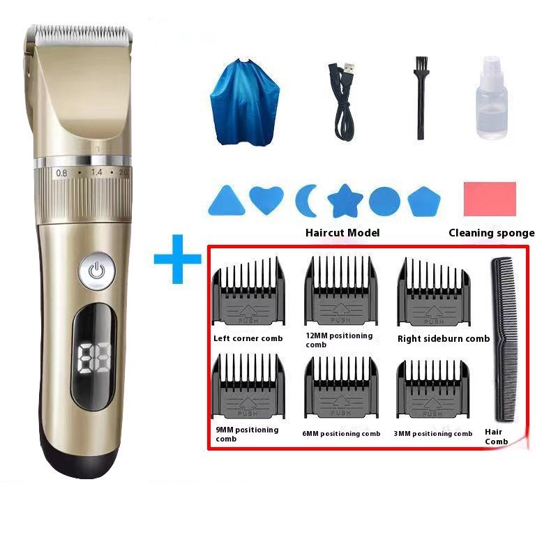Профессиональная машинка для стрижки волос, электрическая мужская машинка для стрижки волос, аккумуляторная машинка для стрижки волос с ЖК-дисплеем золотой
Профессиональная машинка для стрижки волос, электрическая мужская машинка для стрижки волос, аккумуляторная машинка для стрижки волос с ЖК-дисплеем золотой