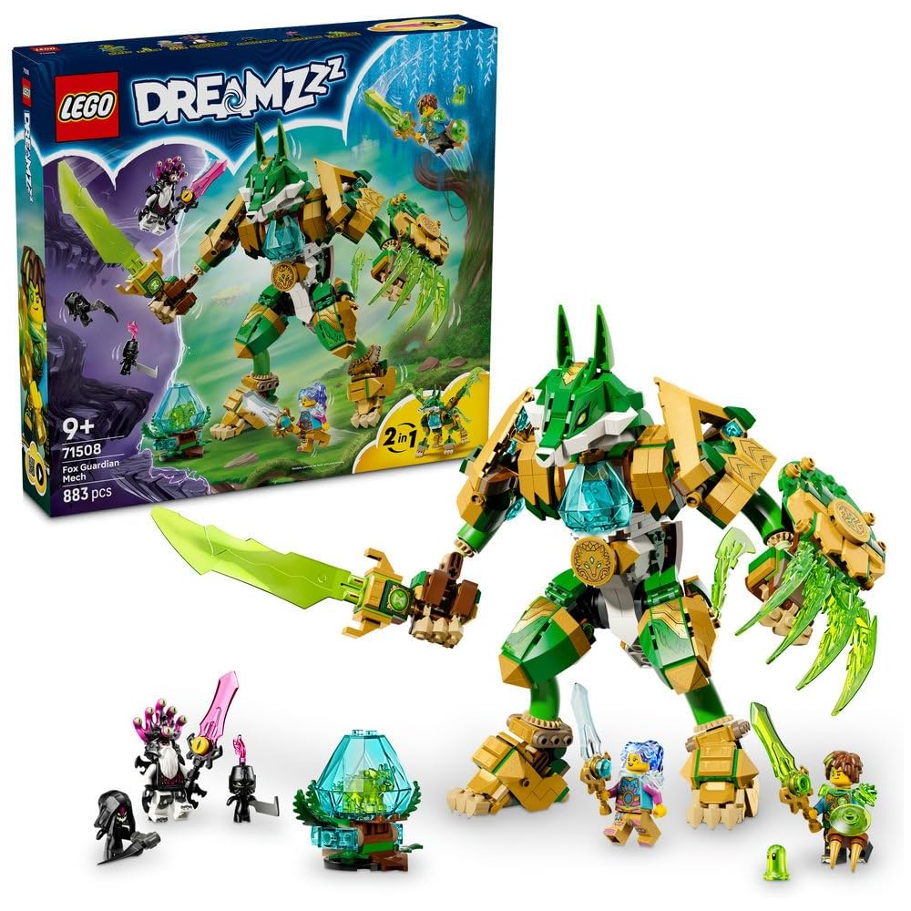 LEGO Dreams Fox Guardian Mech Suit Toy Building Blocks for Kids Ages 9-11
LEGO Dreams Fox Guardian Mech Suit Toy Building Blocks for Kids Ages 9-11