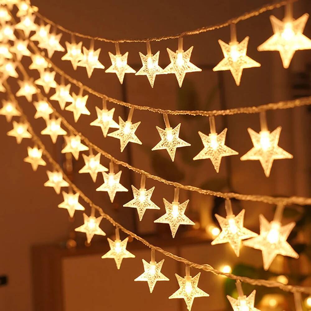 1.5/3M Christmas LED Fairy String Lights Snowflake Star Ball Lights Waterproof LED Lamp Christmas Tree Garden Home Decoration 1.5M Length зірка
1.5/3M Christmas LED Fairy String Lights Snowflake Star Ball Lights Waterproof LED Lamp Christmas Tree Garden Home Decoration 1.5M Length зірка