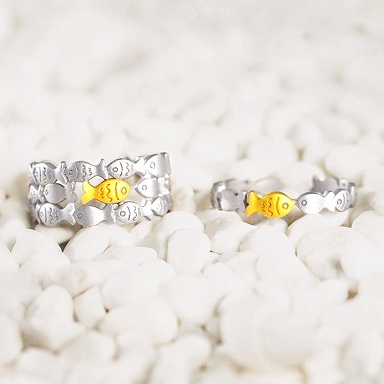Charming Forest-Style Gold Fish Ring: Creative, Sweet & Cute Design for a Unique Look Adjustable
Charming Forest-Style Gold Fish Ring: Creative, Sweet & Cute Design for a Unique Look Adjustable