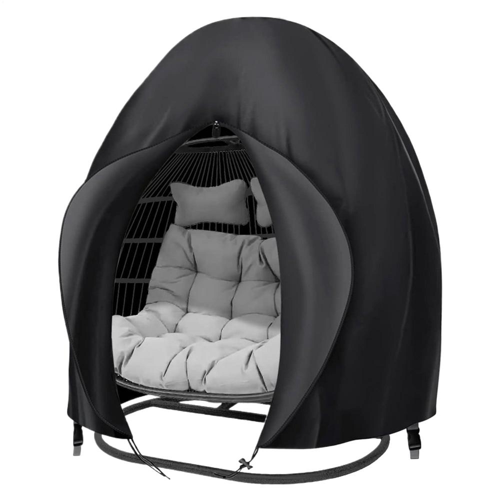 Patio Hanging Egg Chair Cover Waterproof 210D Oxford Cloth Double Seat CocoonSwing Egg Chair Covers Garden Dust Cover Waterproof чорний
Patio Hanging Egg Chair Cover Waterproof 210D Oxford Cloth Double Seat CocoonSwing Egg Chair Covers Garden Dust Cover Waterproof чорний