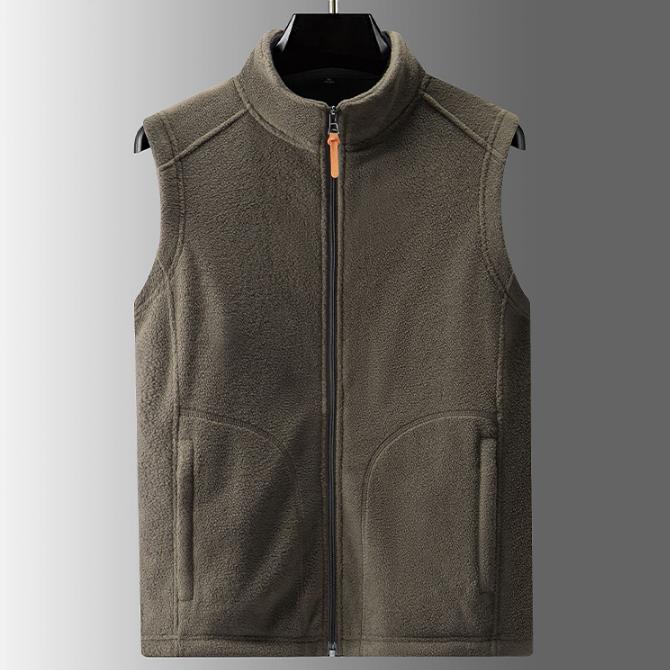 Winter Fleece Jacket with Fleece and Vest, Men s Standing Collar Cardigan, Sleeveless Fleece Jacket M
Winter Fleece Jacket with Fleece and Vest, Men s Standing Collar Cardigan, Sleeveless Fleece Jacket M