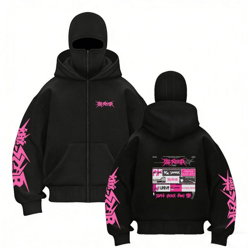 Stray Kids Harajuku Printed Two-hat Zip-up Shirt for Men and Women Stray Kids Double Hood Zip-Up, Harajuku Print SKZ Hoodie for STAY M
Stray Kids Harajuku Printed Two-hat Zip-up Shirt for Men and Women Stray Kids Double Hood Zip-Up, Harajuku Print SKZ Hoodie for STAY M
