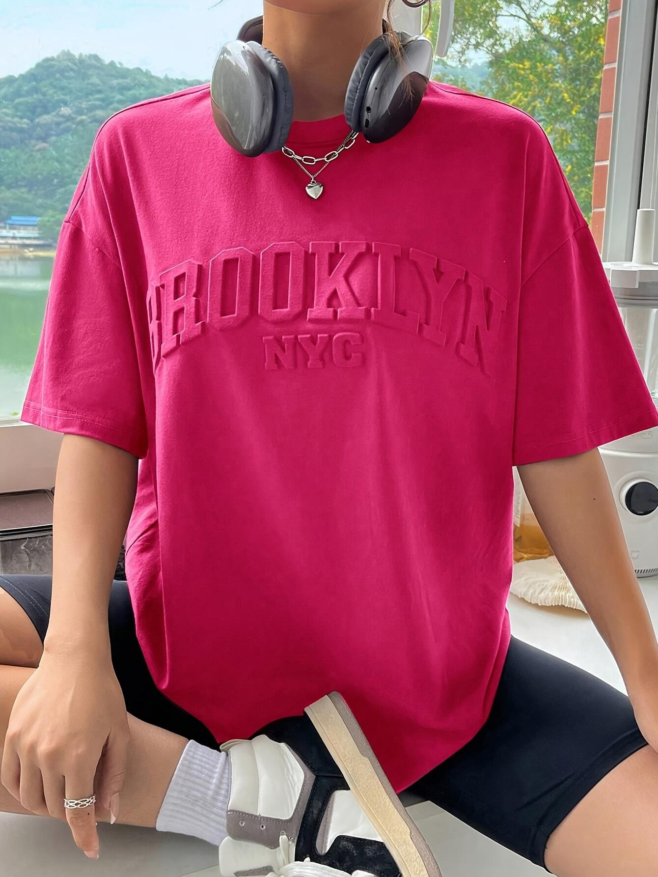 Casual Loose Fit T-Shirt. Solid Color. Letter Embossed. Ro S дубильная кора
Casual Loose Fit T-Shirt. Solid Color. Letter Embossed. Ro S дубильная кора