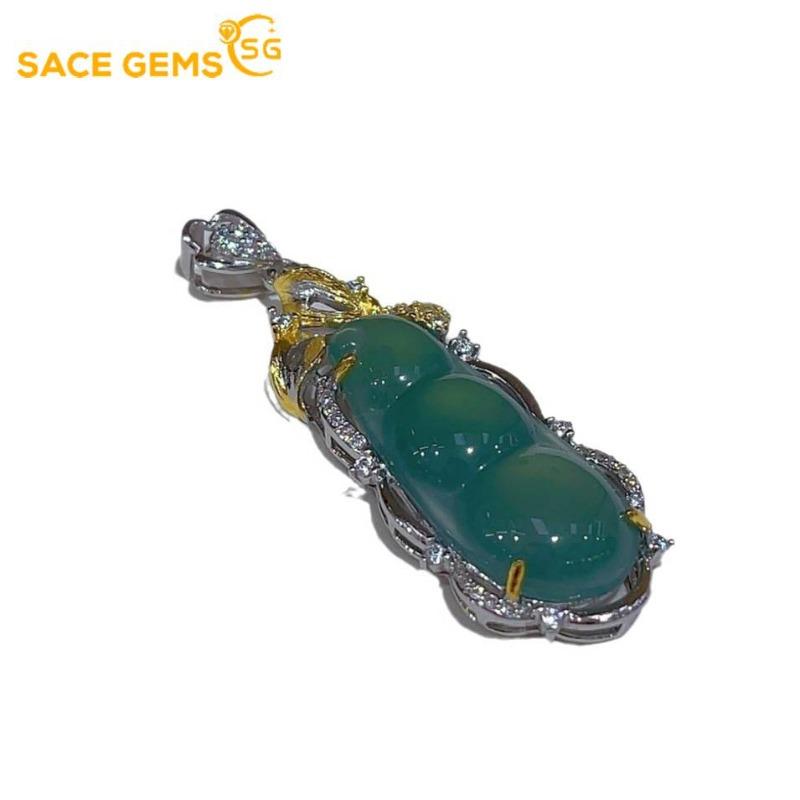 SACE GEMS S925 Sterling Silver Certified 11*26MM Natual Jade Pendant Necklaces for Womne Engagement Cocktail Party Fine Jewelry зелёный
SACE GEMS S925 Sterling Silver Certified 11*26MM Natual Jade Pendant Necklaces for Womne Engagement Cocktail Party Fine Jewelry зелёный