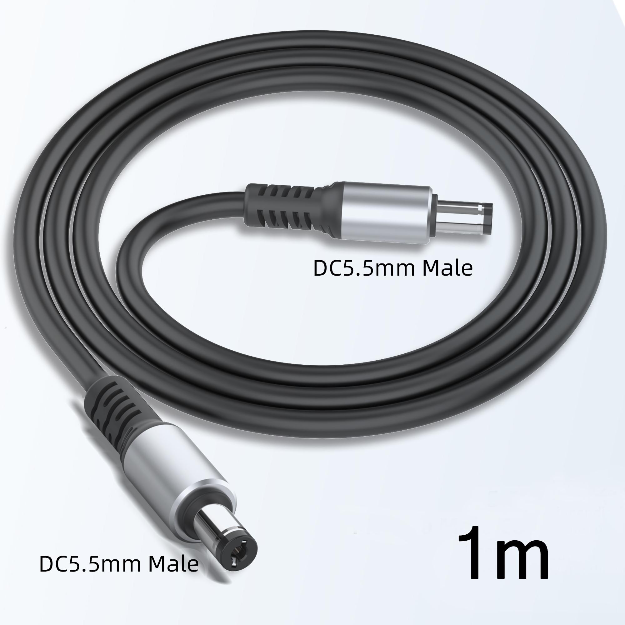 DC5521 to DC5521 Power Extension Cable DC5521 Male to Male Connector, Compatible for a variety of DC 5.5X2.1MM interface devices
DC5521 to DC5521 Power Extension Cable DC5521 Male to Male Connector, Compatible for a variety of DC 5.5X2.1MM interface devices