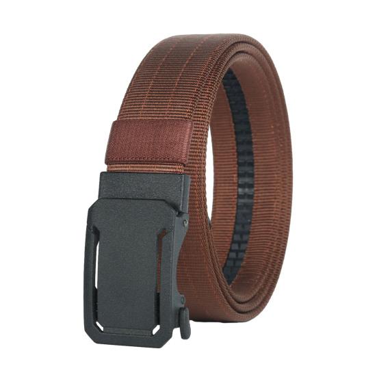 Універсальний ремінь-трещотка з регульованою пряжкою безпеки Двошарова армована нейлонова стрічка Посилений чоловічий ремінь кавовий
Універсальний ремінь-трещотка з регульованою пряжкою безпеки Двошарова армована нейлонова стрічка Посилений чоловічий ремінь кавовий