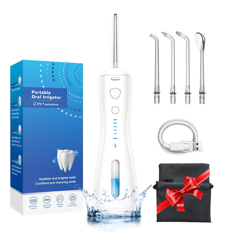 Portable Dental Irrigator with Large Water Tank & Water Flosser білий
Portable Dental Irrigator with Large Water Tank & Water Flosser білий