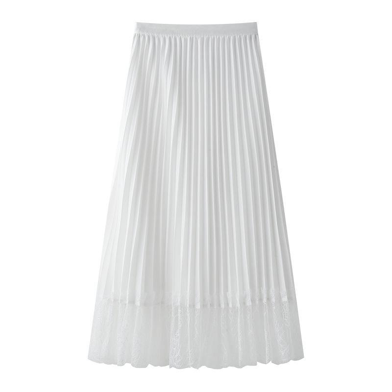 Women’s High Waist White Mesh Pleated A-Line Skirt with Lace Patchwork, Mid-Length, Summer 2025 Collection 3X Large
Women’s High Waist White Mesh Pleated A-Line Skirt with Lace Patchwork, Mid-Length, Summer 2025 Collection 3X Large