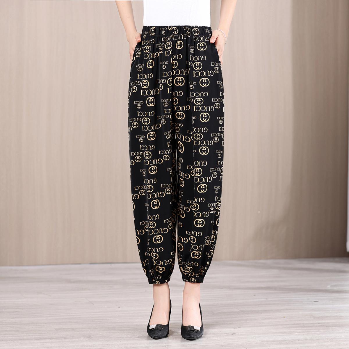 Летние брюки для пожилых и средних лет, тонкие быстросохнущие брюки-фонарики для мам, летние брюки для женщин 4XL
Летние брюки для пожилых и средних лет, тонкие быстросохнущие брюки-фонарики для мам, летние брюки для женщин 4XL