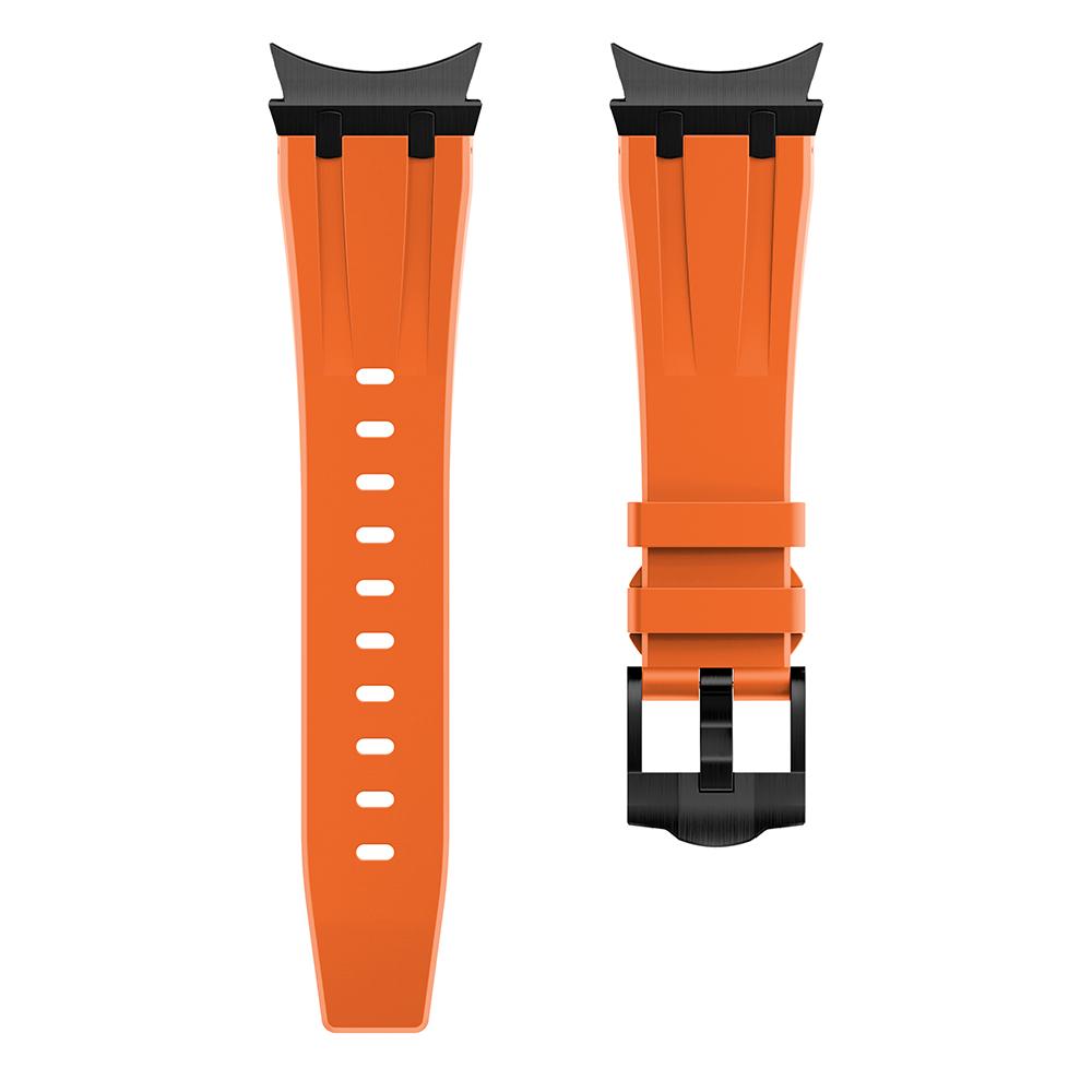 For Samsung Galaxy Watch FE 40mm/Watch6/Watch 5/Watch4 Soft Strap Silicone Watch Band with Black Connector Black+Orange
For Samsung Galaxy Watch FE 40mm/Watch6/Watch 5/Watch4 Soft Strap Silicone Watch Band with Black Connector Black+Orange