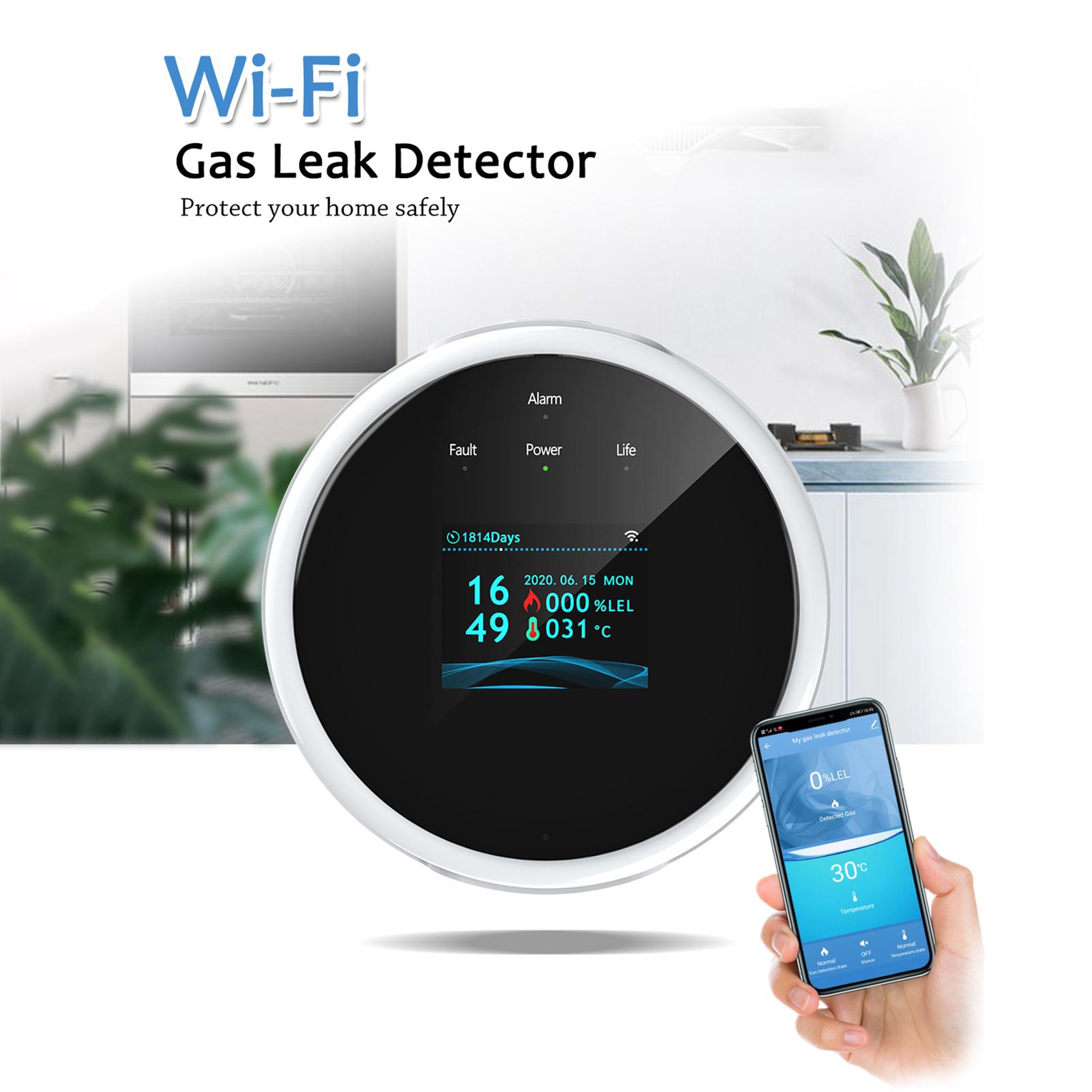 Независимый / WIFI No-Wire Детектор утечки ядного воздуха 433 Частота Мониторинг горючего воздуха 
Независимый / WIFI No-Wire Детектор утечки ядного воздуха 433 Частота Мониторинг горючего воздуха