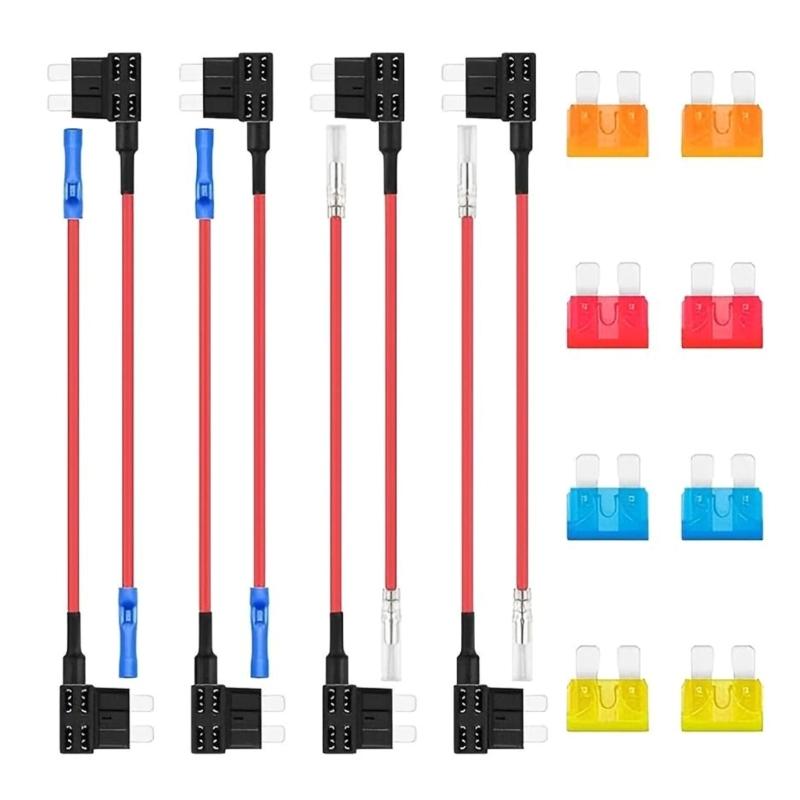 Car Fuses Adapter Set Includes Standard Blade Fuses With Overload Protections for Vehicle Electrical Systems Accessories
Car Fuses Adapter Set Includes Standard Blade Fuses With Overload Protections for Vehicle Electrical Systems Accessories