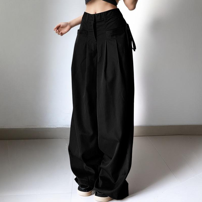 Women s Black High Waist Pleated Wide Leg Pants S
Women s Black High Waist Pleated Wide Leg Pants S