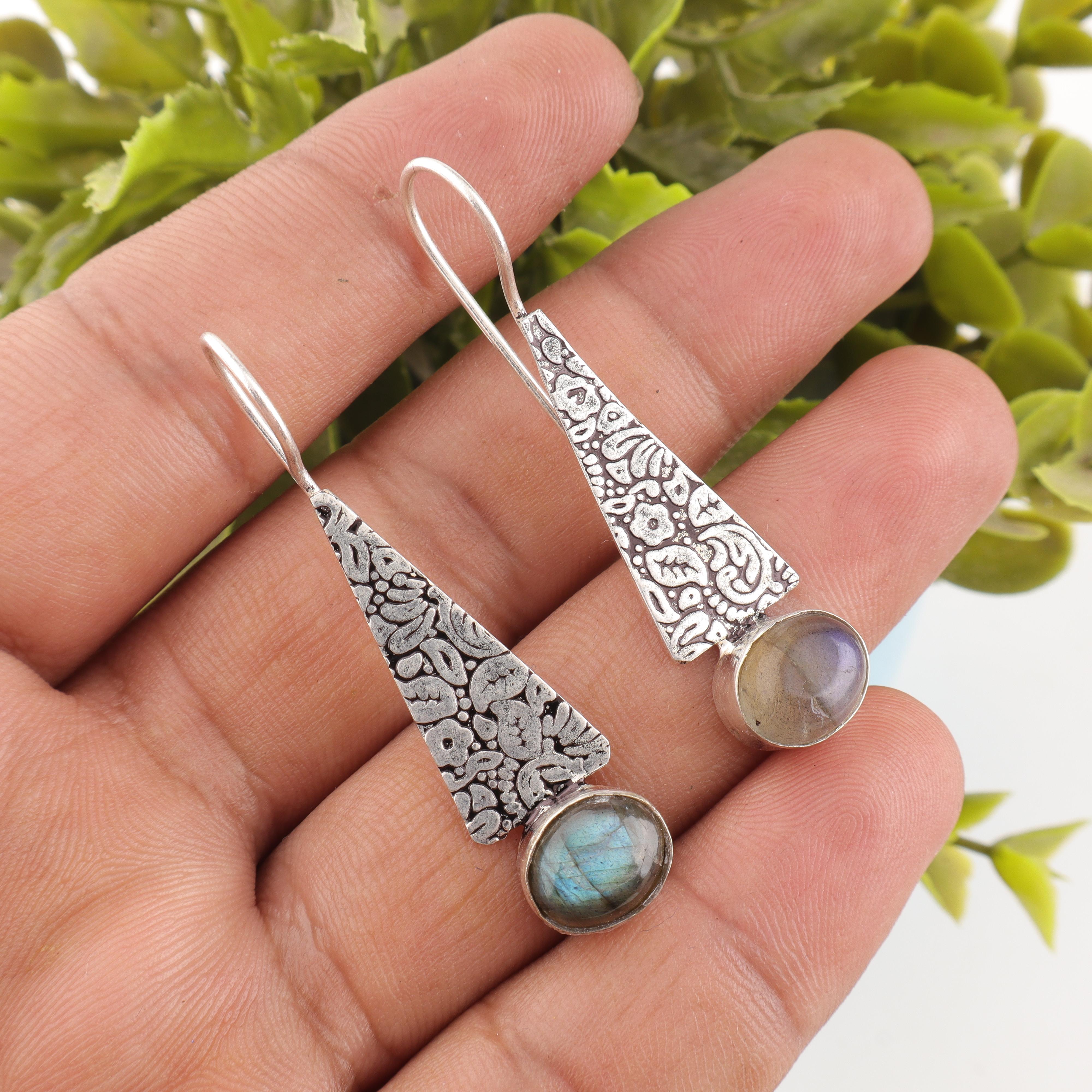 Labradorite Jewelry 925 Sterling Silver Earrings, Handmade Decent Earrings, Bohemian Gemstone Earrings, For Engagement Gifts 1.9 Inches синий
Labradorite Jewelry 925 Sterling Silver Earrings, Handmade Decent Earrings, Bohemian Gemstone Earrings, For Engagement Gifts 1.9 Inches синий