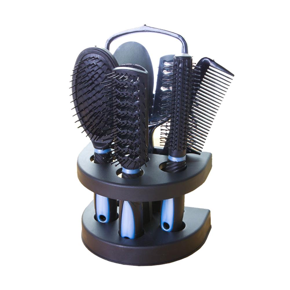 Набор из 5 расчесок с зеркалом, держатель для щеток для волос, профессиональная массажная расческа, набор косметических инструментов для укладки волос темно-синий
Набор из 5 расчесок с зеркалом, держатель для щеток для волос, профессиональная массажная расческа, набор косметических инструментов для укладки волос темно-синий