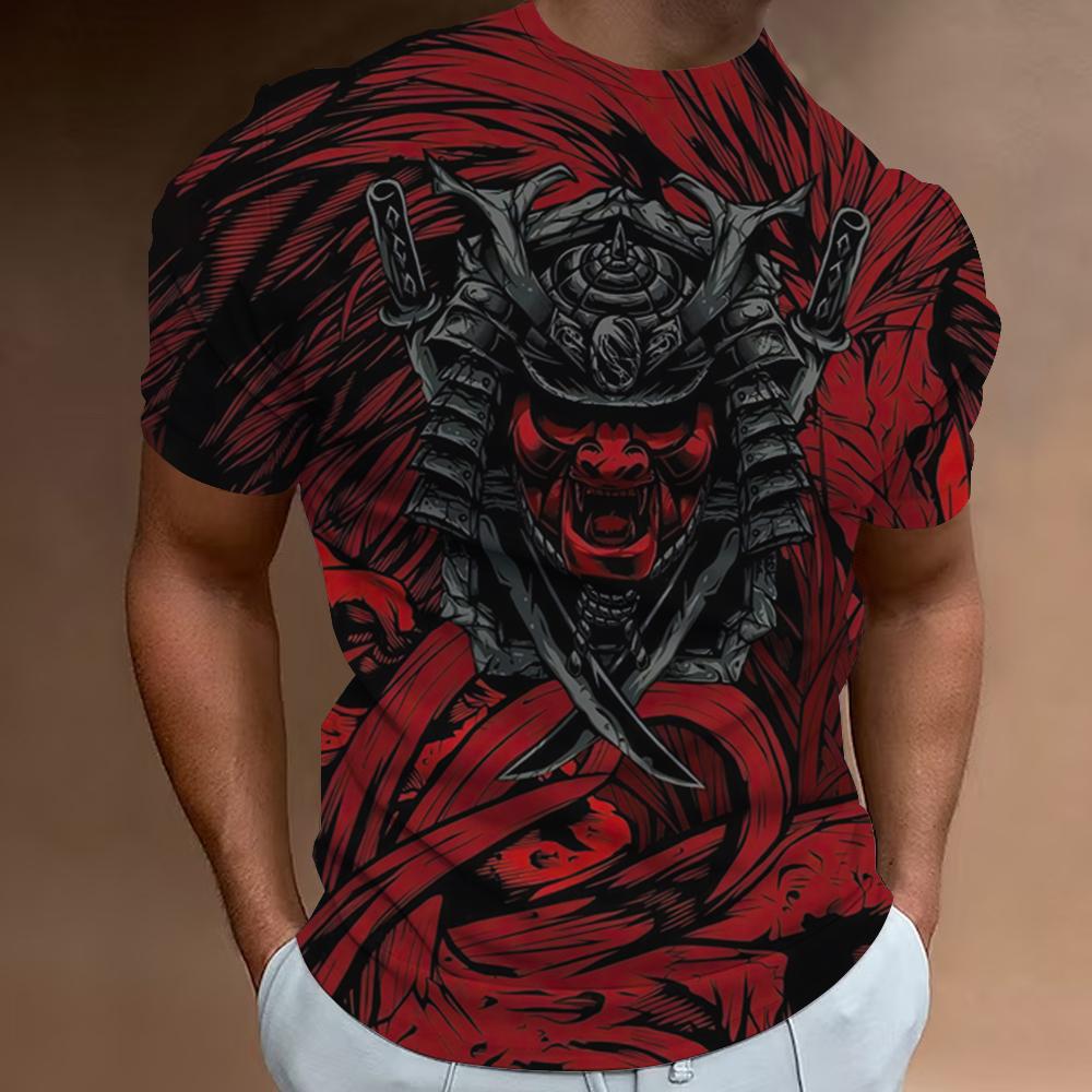 Men s Samurai Printed Retro T-shirt, Japanese Anime Style Shirt, Urban Fashion, Large Size, Summer Casual Top, Quick Drying Clothing
Men s Samurai Printed Retro T-shirt, Japanese Anime Style Shirt, Urban Fashion, Large Size, Summer Casual Top, Quick Drying Clothing
