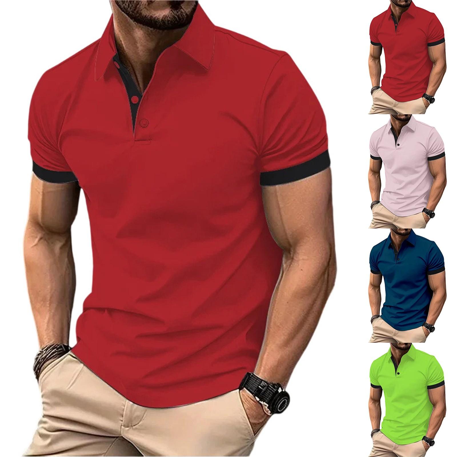 Men s Summer Business Threaded Ribbon Design Casual Fashion Large Size Short-sleeved T-shirt Men XL червоний
Men s Summer Business Threaded Ribbon Design Casual Fashion Large Size Short-sleeved T-shirt Men XL червоний