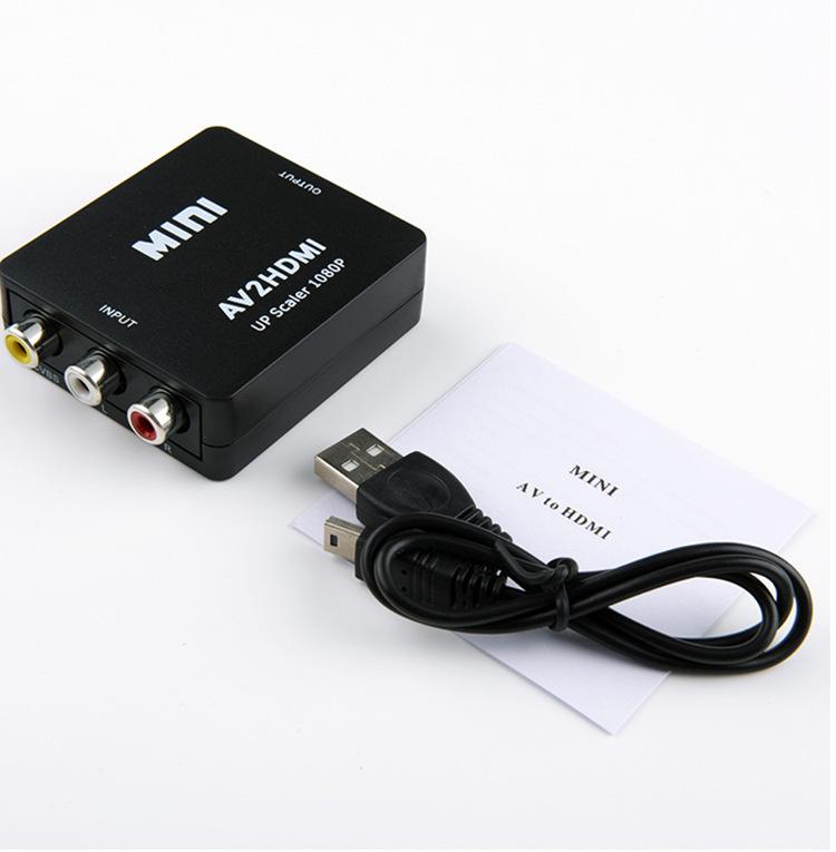 Mini AV to HDMI Converter Switch - Audio Video, HD, White/Black чорний
Mini AV to HDMI Converter Switch - Audio Video, HD, White/Black чорний