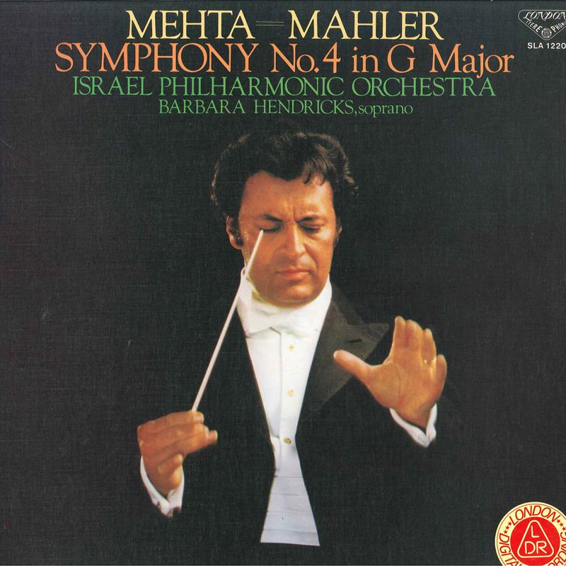 LP Record ZUBIN MEHTA ISRAEL PHILHARMONIC OR Mahler Symphony No. 4 SLA1220 LONDON 1979 Japan Obi Classical
LP Record ZUBIN MEHTA ISRAEL PHILHARMONIC OR Mahler Symphony No. 4 SLA1220 LONDON 1979 Japan Obi Classical