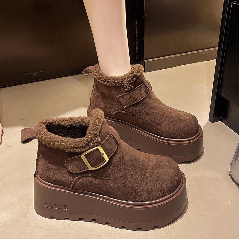 Women s thick-soled winter lightweight warm anti cold padded snow boots non-slip wear-resistant casual sneakers cotton boots 40 темно-коричневого кольору
Women s thick-soled winter lightweight warm anti cold padded snow boots non-slip wear-resistant casual sneakers cotton boots 40 темно-коричневого кольору