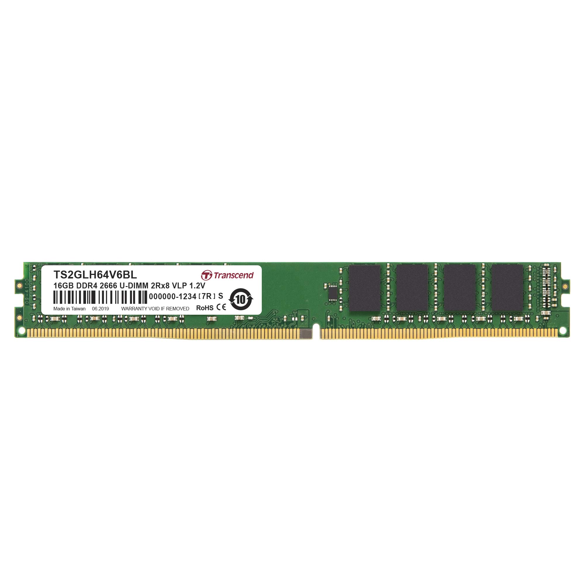 Transcend For Use With Samsung DRAM VLP 2Rx8 1Gx8 16GB 3 Year Warranty TS2GLH64V6BL Business/Industrial DDR4-2666 U-DIMM 1.2V
Transcend For Use With Samsung DRAM VLP 2Rx8 1Gx8 16GB 3 Year Warranty TS2GLH64V6BL Business/Industrial DDR4-2666 U-DIMM 1.2V