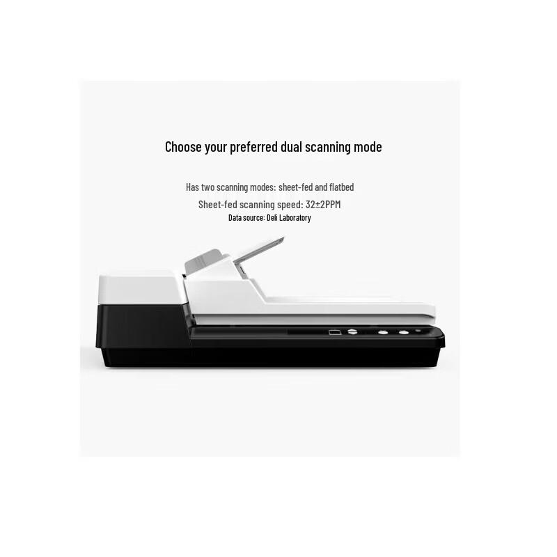 Deli DS321P A4 Flatbed & ADF Document Scanner
Deli DS321P A4 Flatbed & ADF Document Scanner