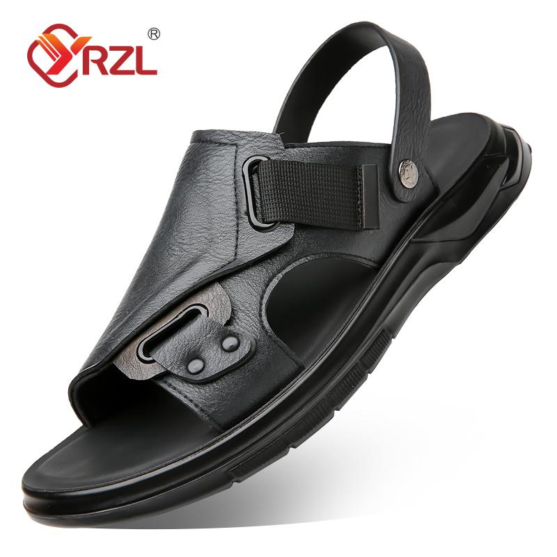 Men s Sandals Summer Genuine Leather Non Slip Thick Sole Beach Slippers Comfortable Casual Black Sandals for Men 38
Men s Sandals Summer Genuine Leather Non Slip Thick Sole Beach Slippers Comfortable Casual Black Sandals for Men 38