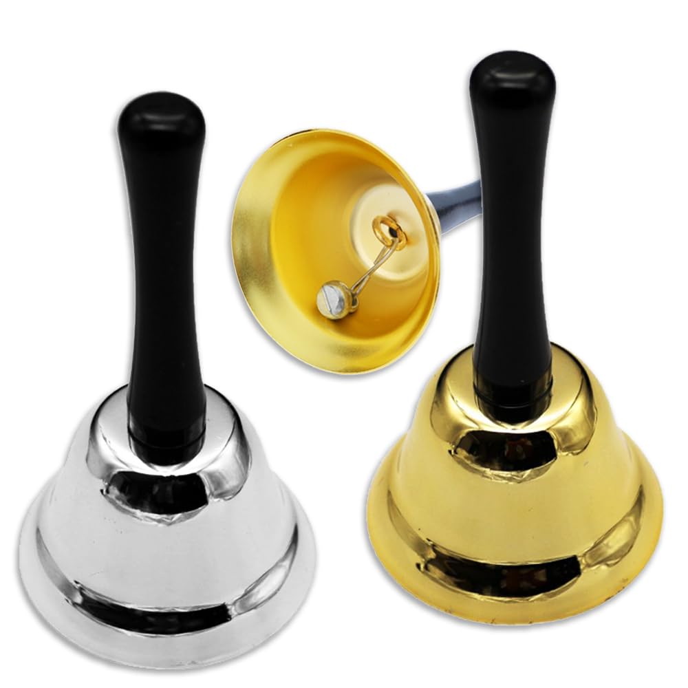 Nicheez Handbell Lucky Raffle of Set, Doorbell, Lottery, Bingo, Prize, Draw, Event, (Gold & Silver/Set 2)
Nicheez Handbell Lucky Raffle of Set, Doorbell, Lottery, Bingo, Prize, Draw, Event, (Gold & Silver/Set 2)