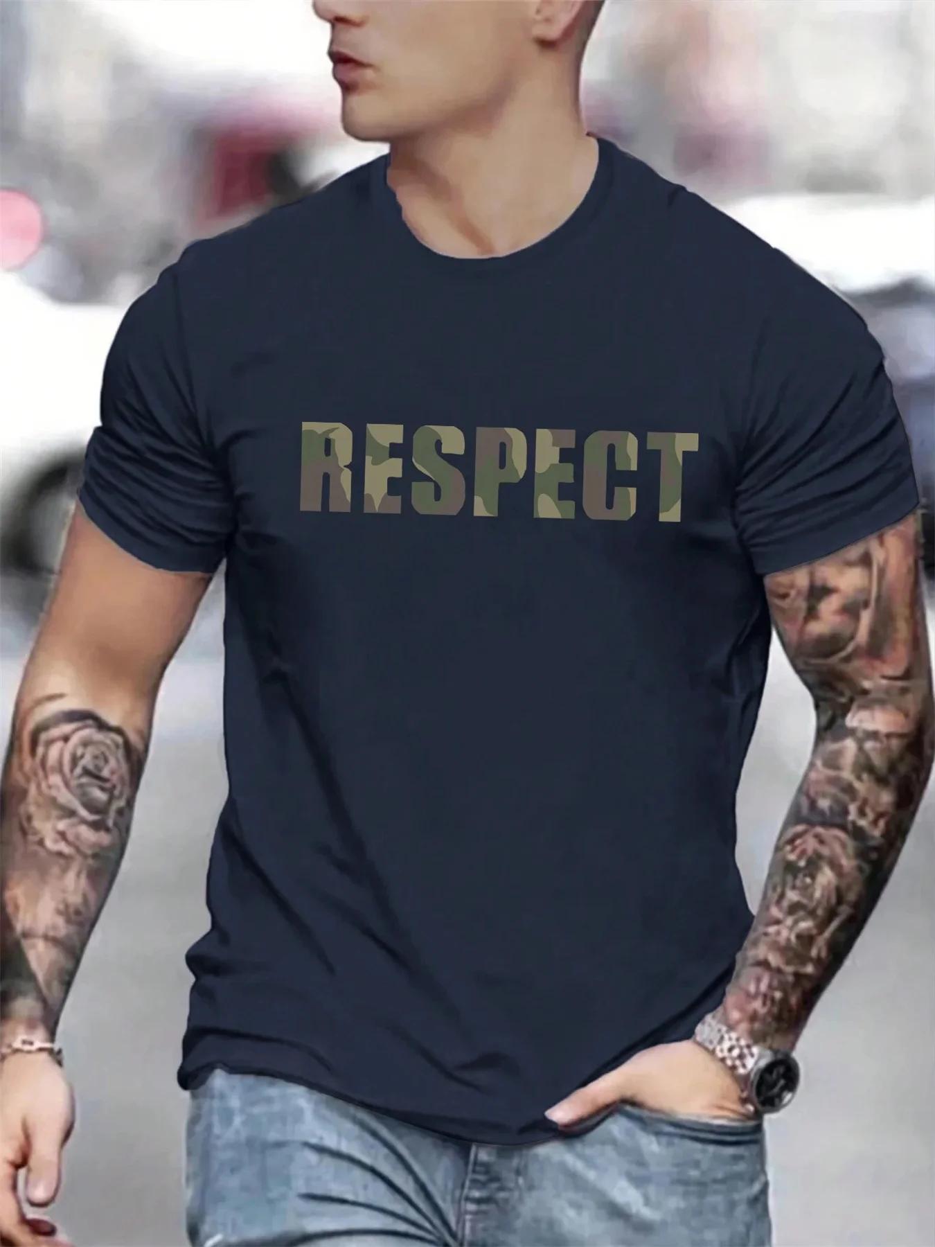 Men s casual loose RESPECT letter print 100% cotton fashionable round-neck short-sleeved T-shirt top 4XL
Men s casual loose RESPECT letter print 100% cotton fashionable round-neck short-sleeved T-shirt top 4XL