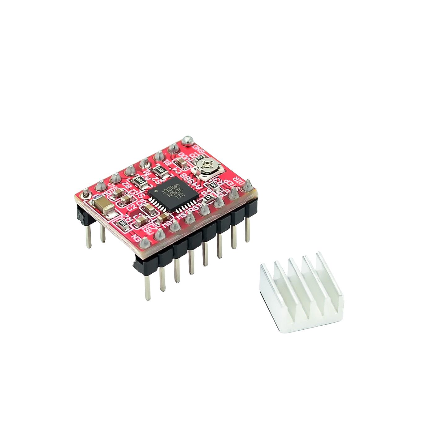 1pcs 3D Printer Parts StepStick DRV8825 Stepper Motor Driver With Heat sink Carrier Reprap RAMPS 1.4 зелений
1pcs 3D Printer Parts StepStick DRV8825 Stepper Motor Driver With Heat sink Carrier Reprap RAMPS 1.4 зелений